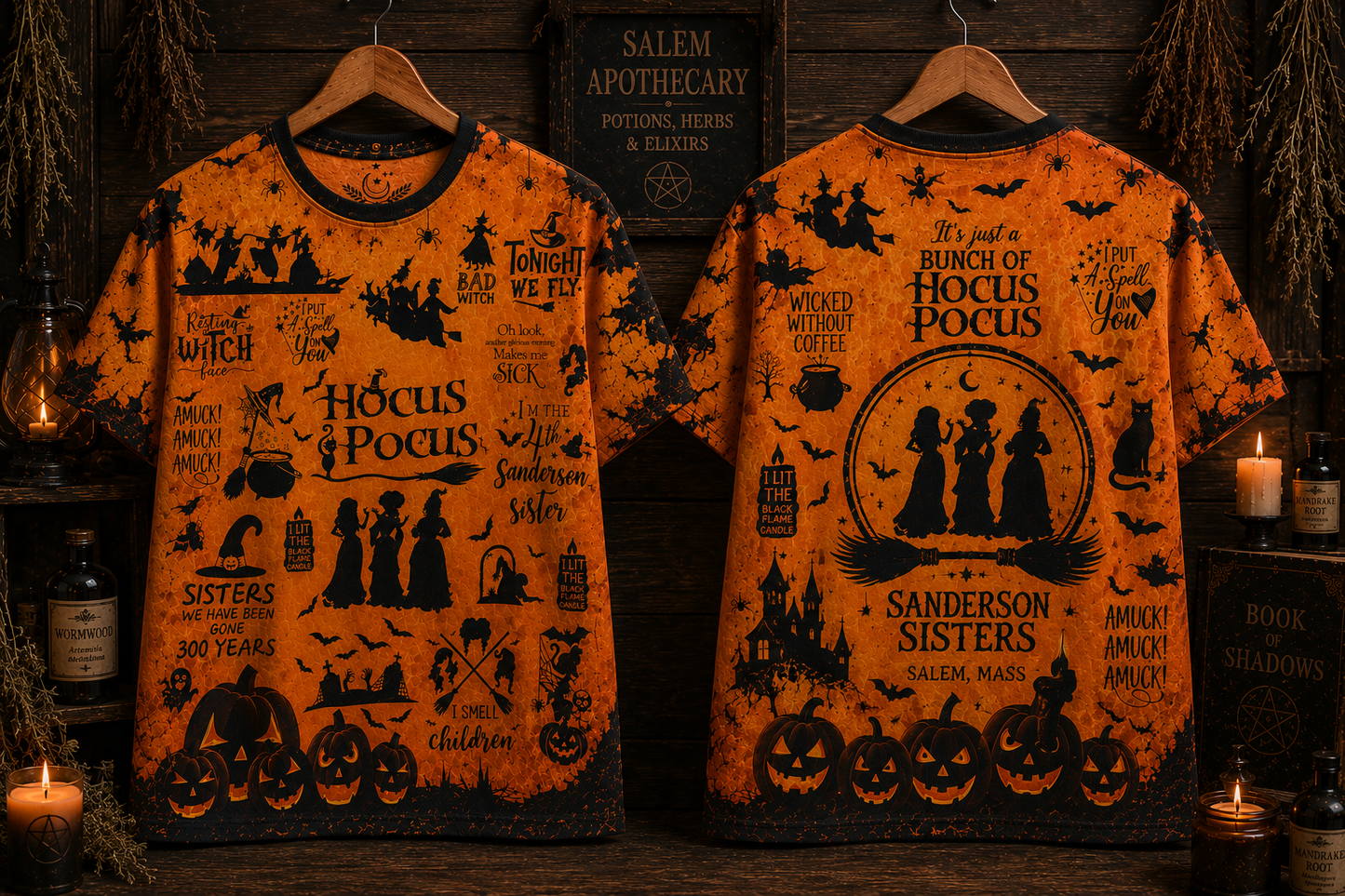 Hocus Pocus Funny Witch All Over Print - Witchy Halloween Shirt