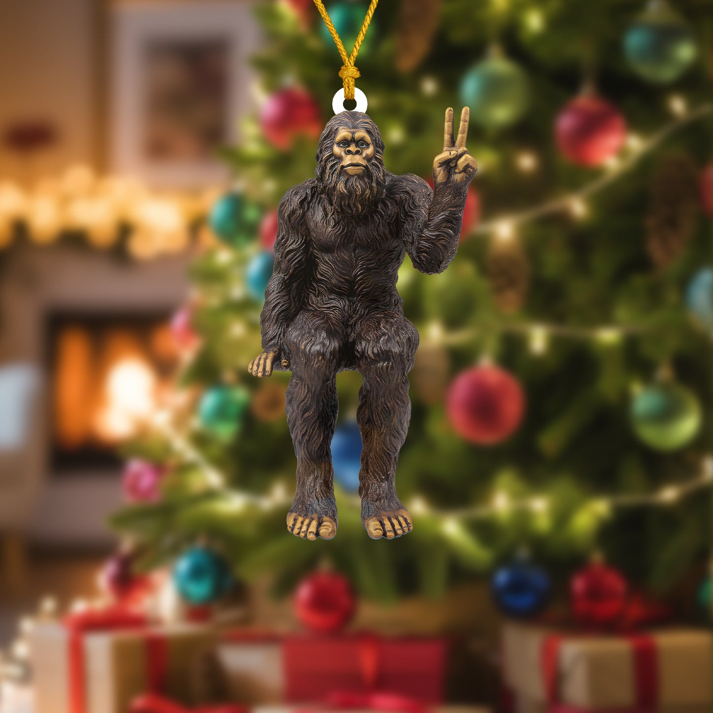 Sassy Squatch – Funny Christmas Ornament