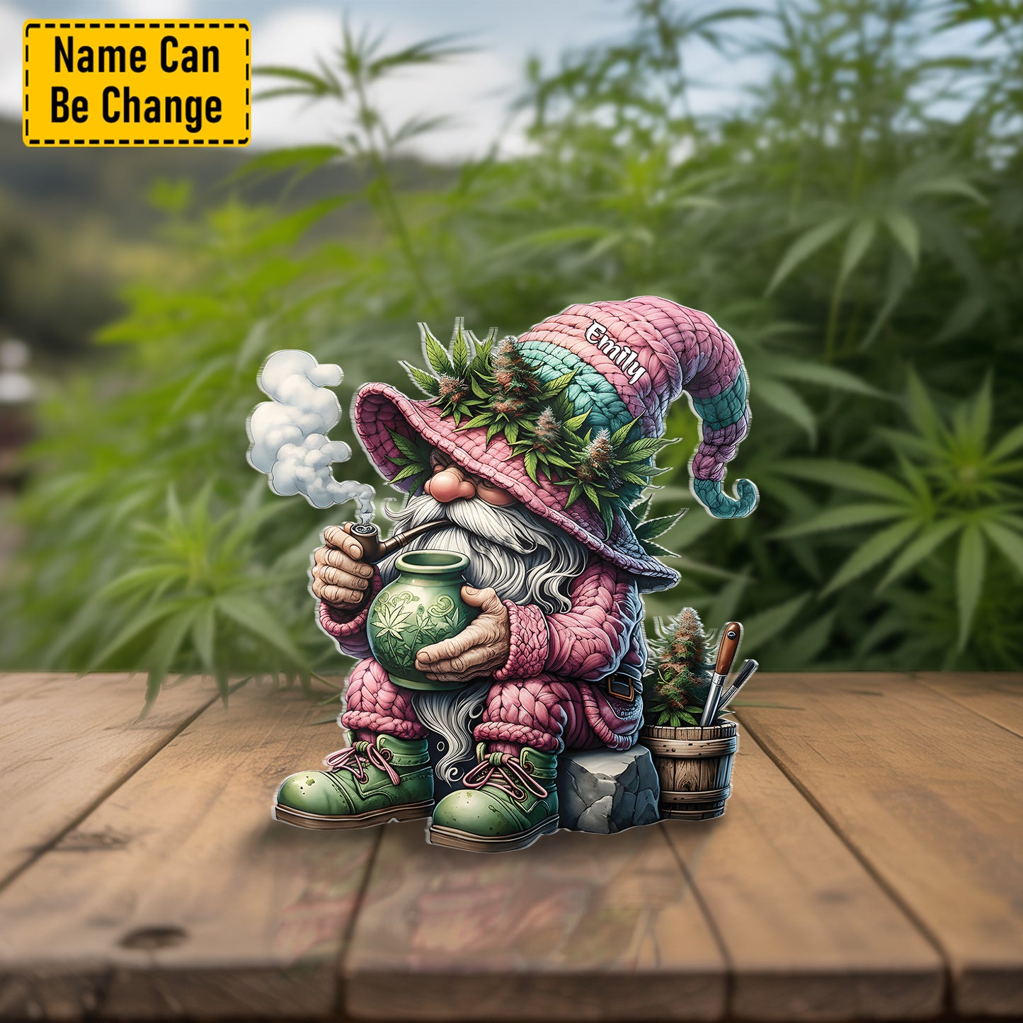 Chill Gnome – Personalized Acrylic Plaque