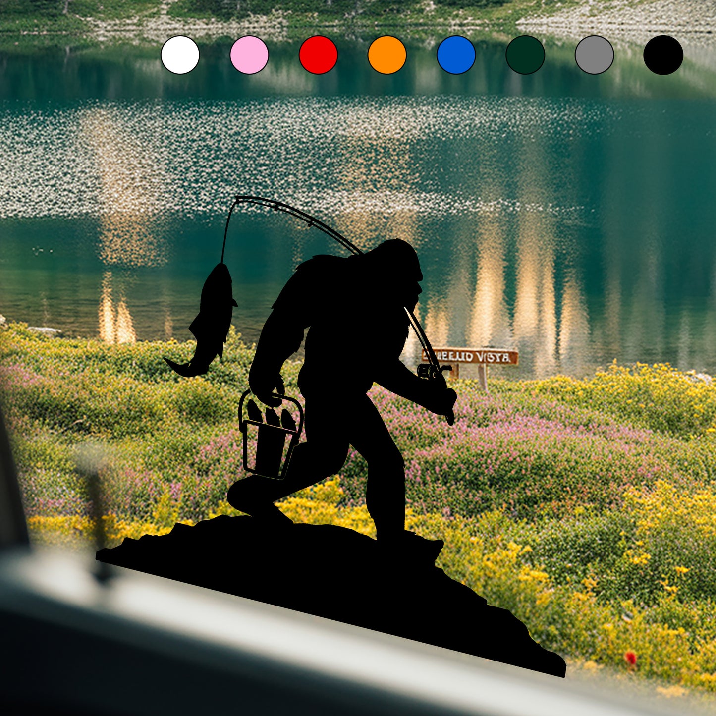 Sasquatch Reel Time Sticker
