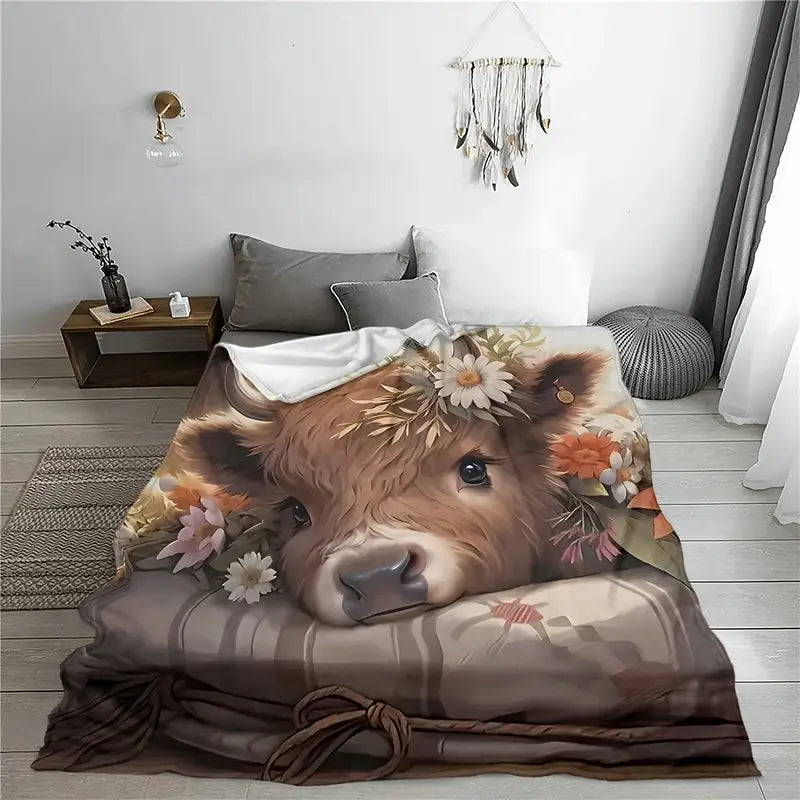 Cozy & Cute Cow - Beautiful Cow Blanket