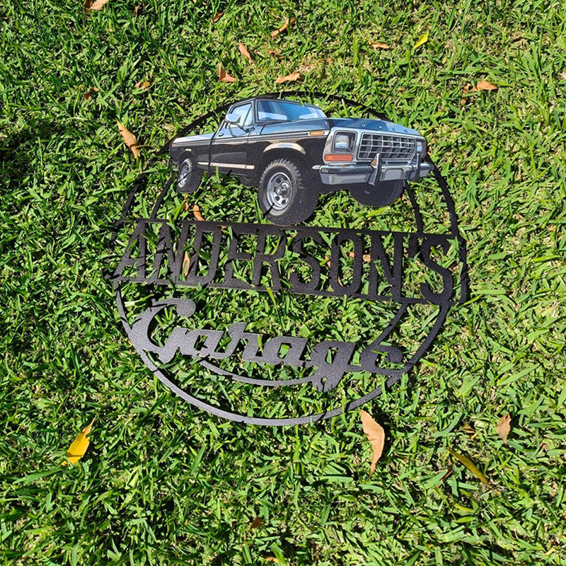 Personalized Custom Photo Classic Car Metal Sign