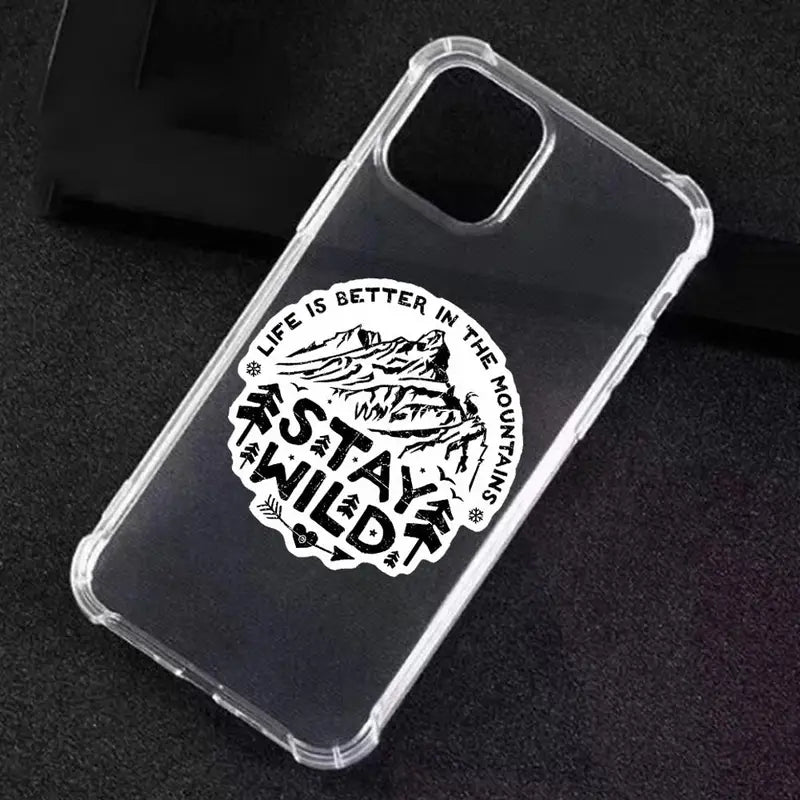Stay Wild Mountains Vinyl Sticker