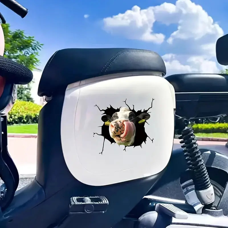 Cartoon Cow Head Sticker