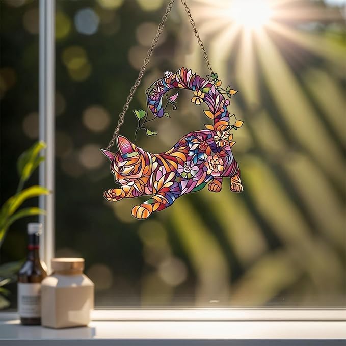 Beautiful Cat ACRYLIC Window Decor