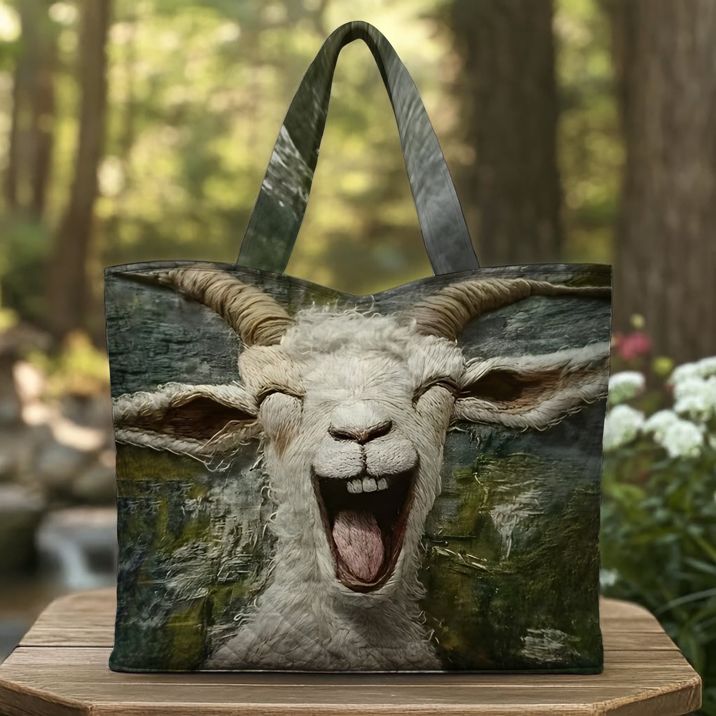 Funny Goat Tote Bag