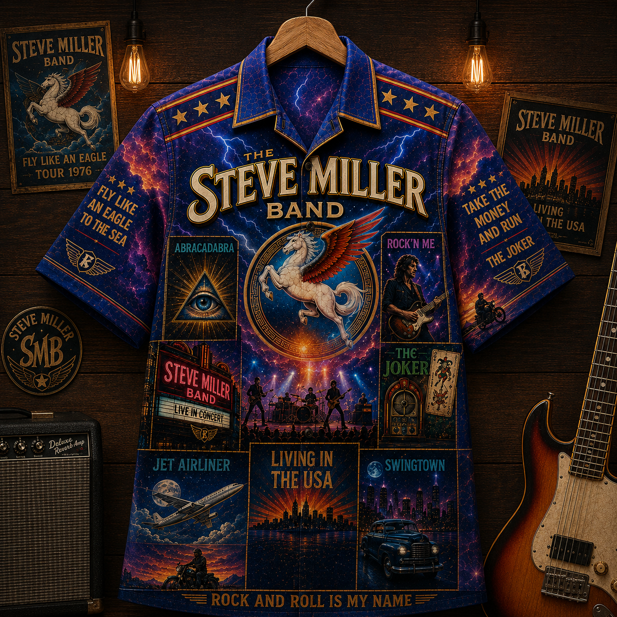 Steve Miller Band Hawaiian Shirt - Vintage Music Fan Gift