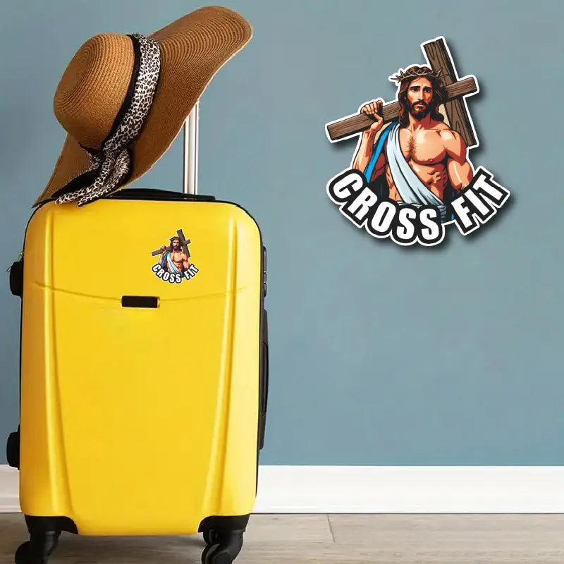 Jesus Carrying Cross - Jesus Sticker