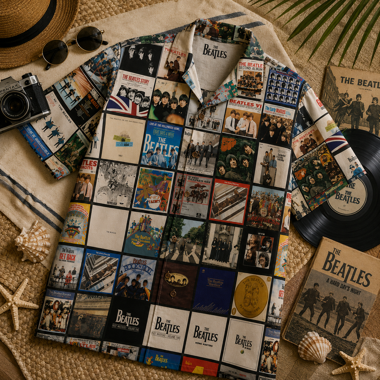 The Beatles Collection Hawaiian Shirt - Vintage Music Fan Gift