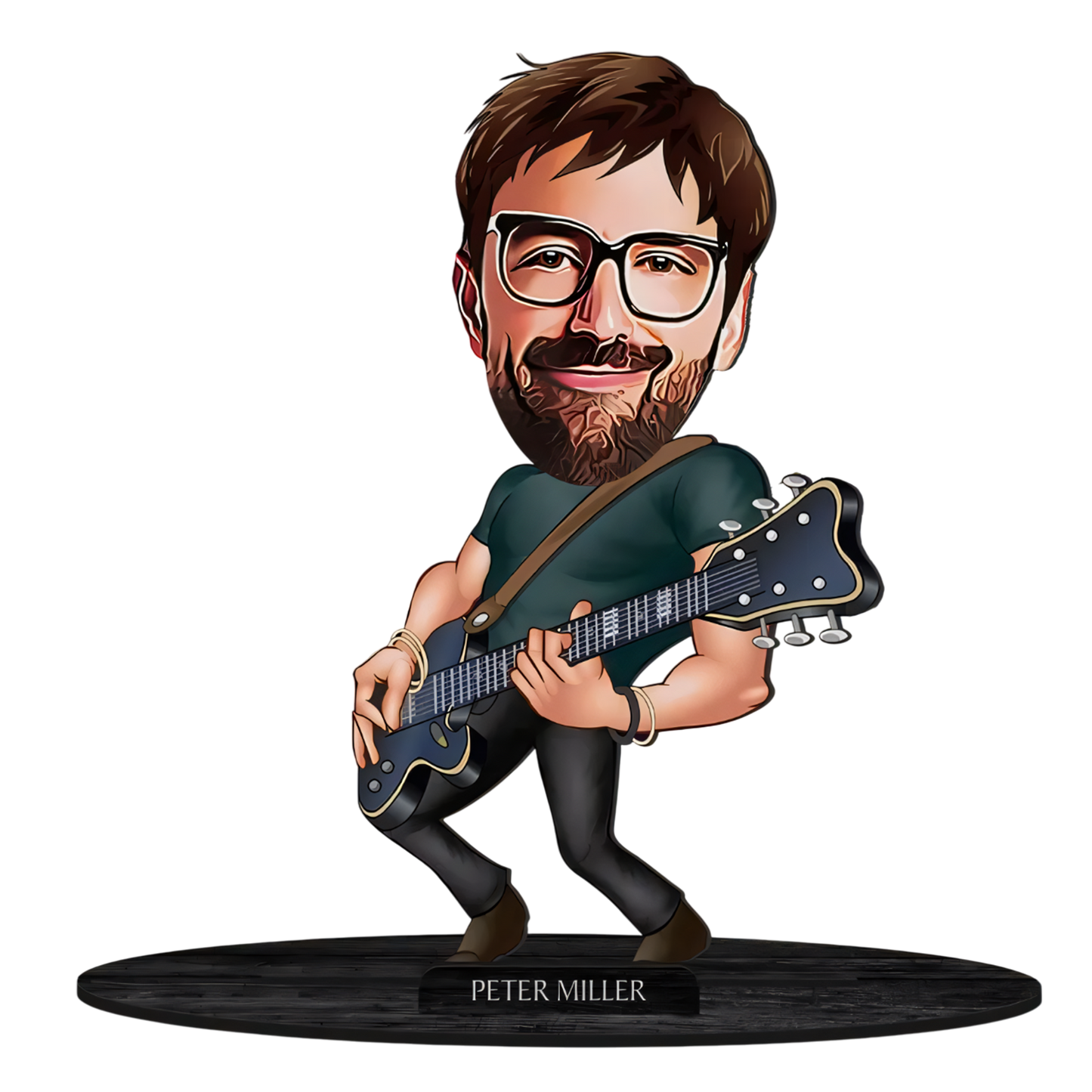 Rockstar Mode ON – Custom Chibi Acrylic Plaque