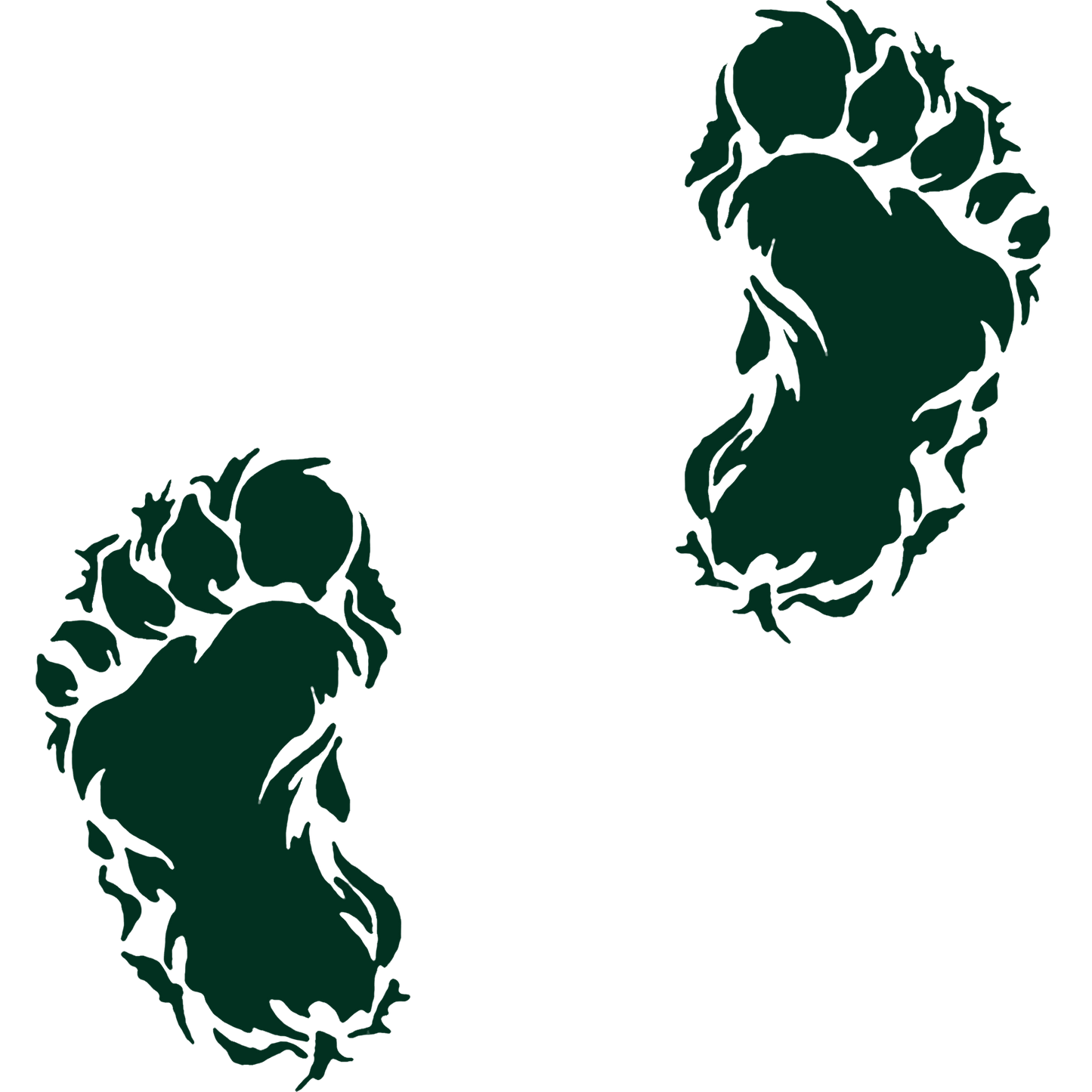 Bigfoot Footprint Vinyl Sticker