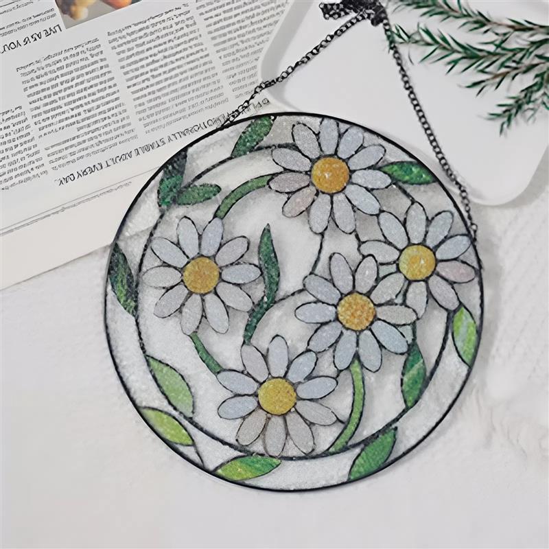 Daisy Flower Acrylic Window Hanging Decor
