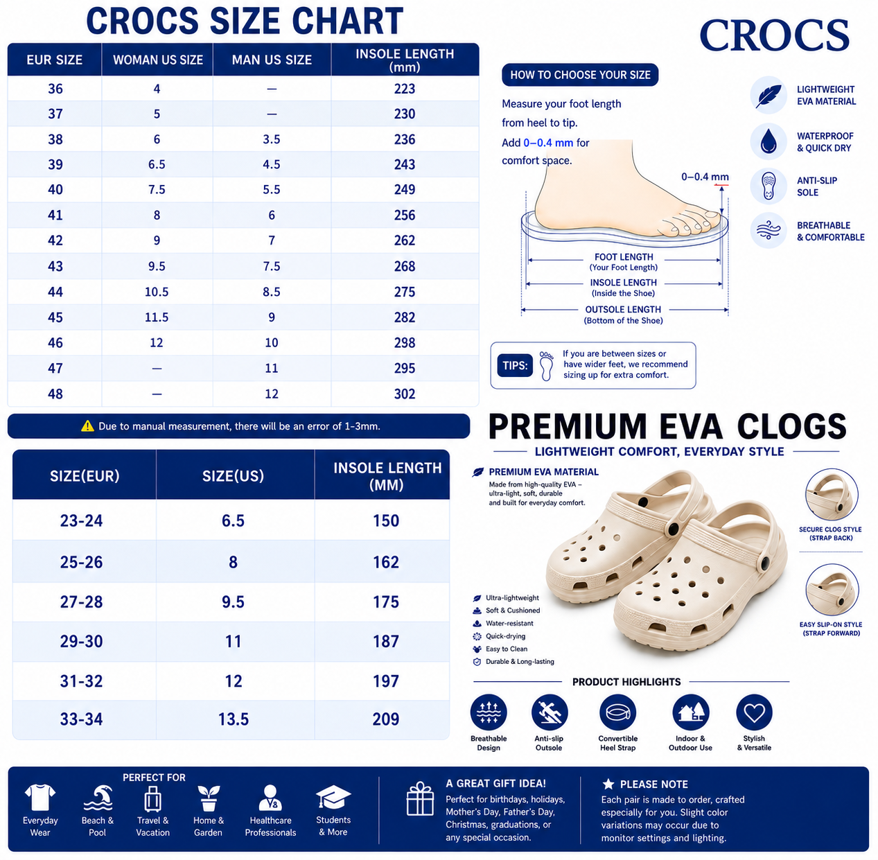 Cute Horror Halloween Crocs