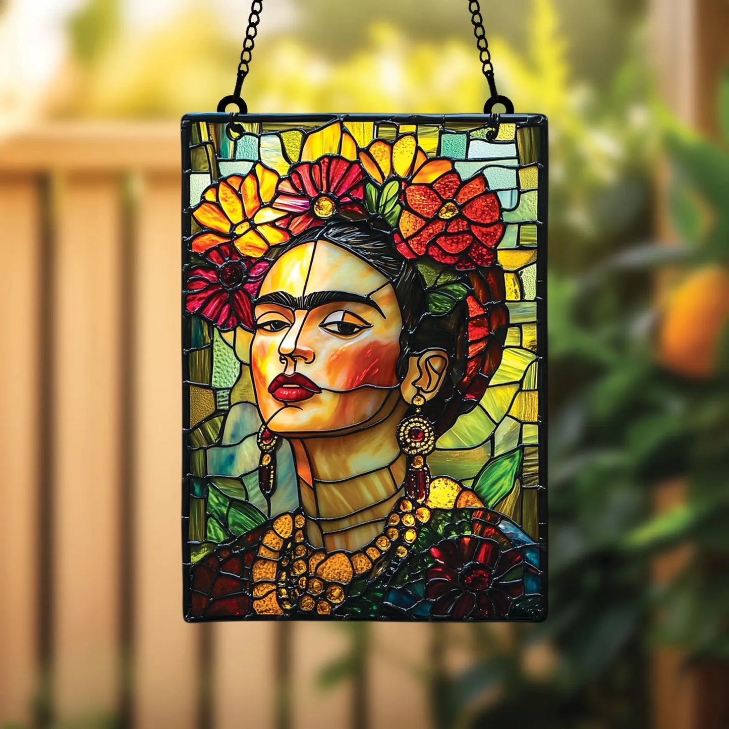 Colorful Feminist Ripple Acrylic Suncatcher