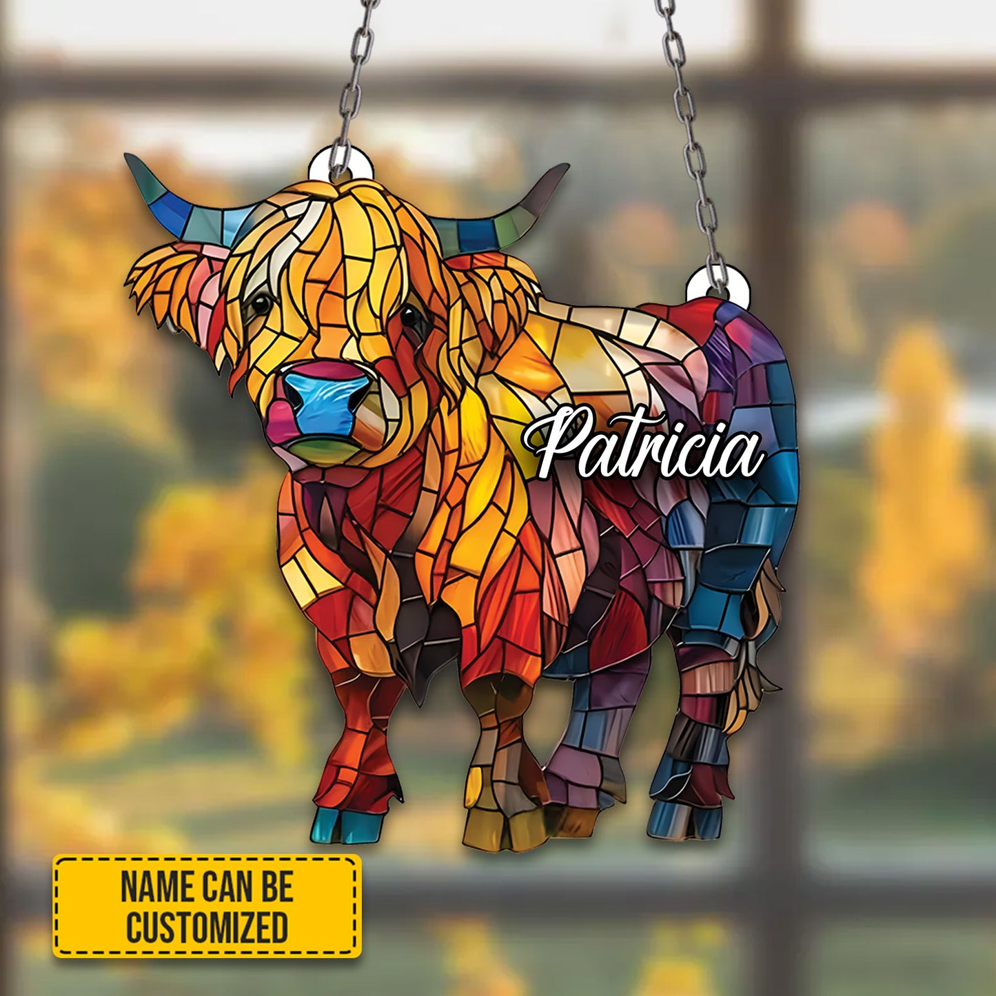 Cow Acrylic Window - Personalized Acrylic Window