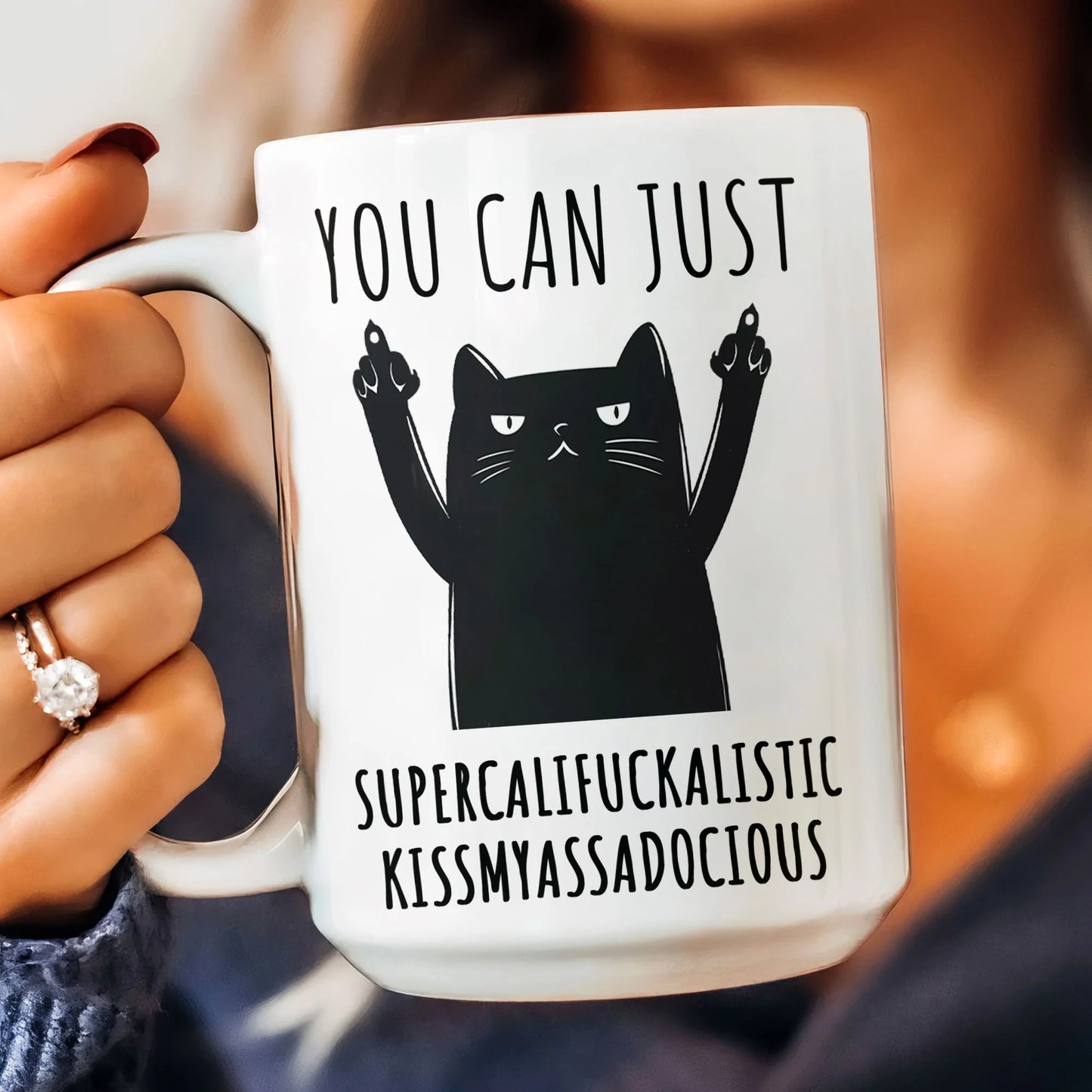 Funny Mug - Supercalifuckalistic Kissmyassadocious