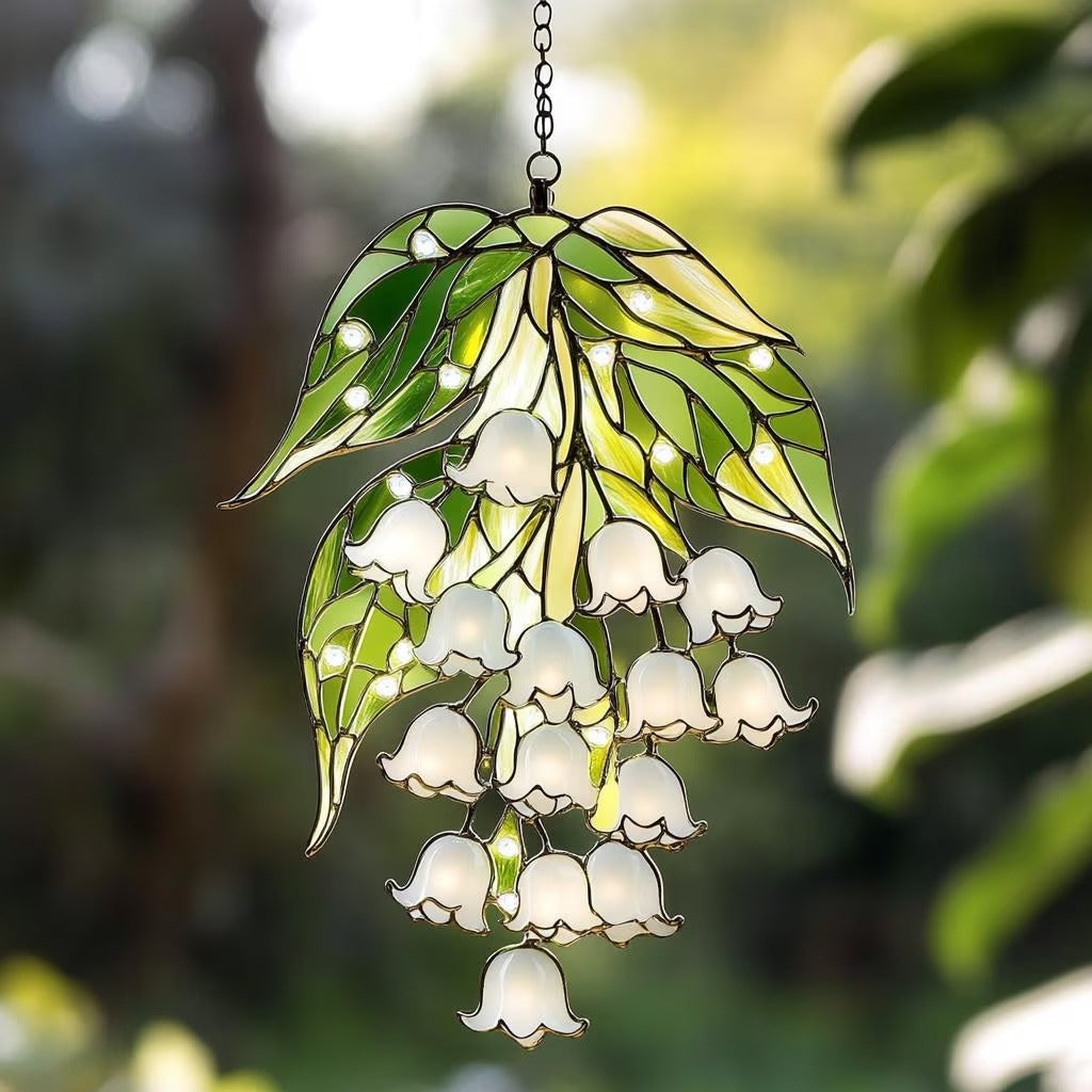 Lily of the Valley Acrylic Window, Hanging Decor – Soumora Brand