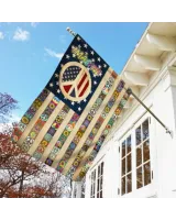 Hippie Imagine Garden Flag, House Flag
