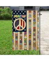 Hippie Imagine Garden Flag, House Flag