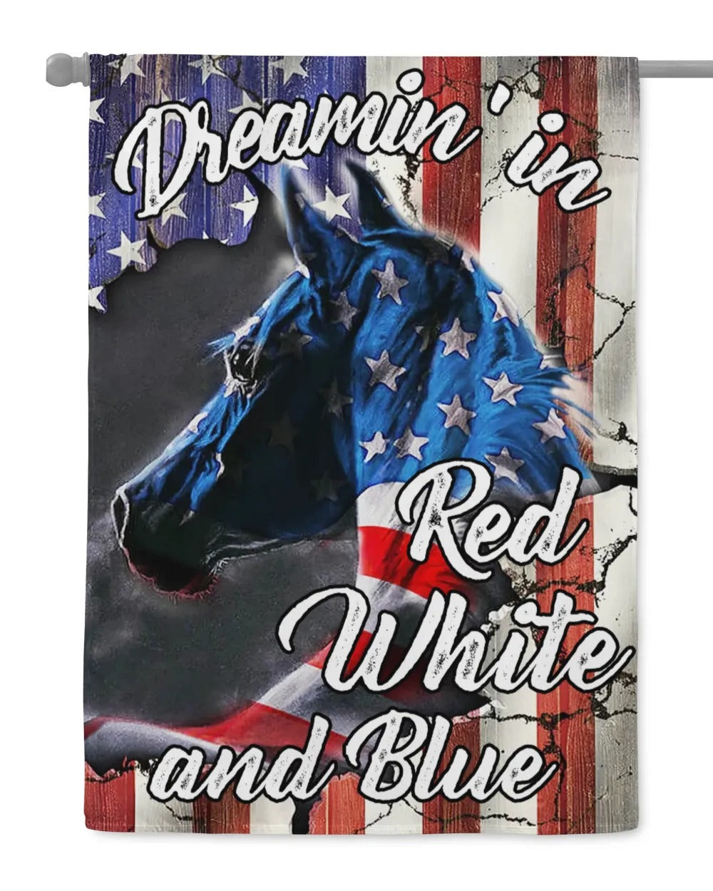 Horse Dreamin Garden Flag
