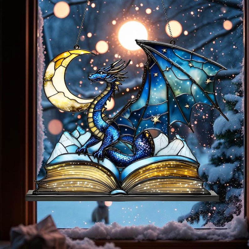 Blue Dragon Acrylic Window Hangings