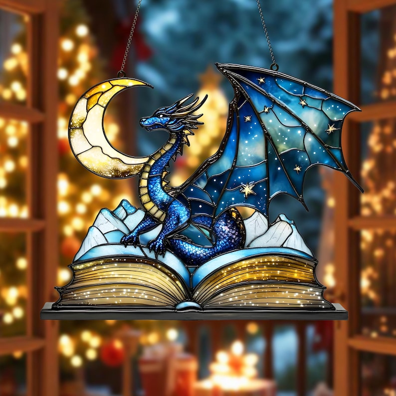 Blue Dragon Acrylic Window Hangings