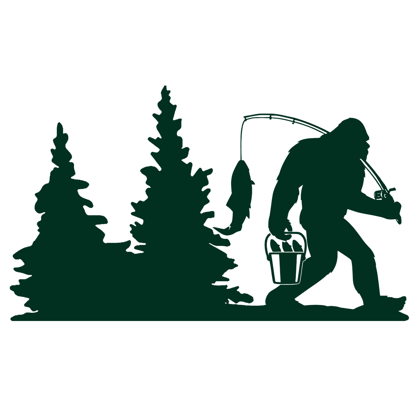 Bigfoot Windshield Sticker