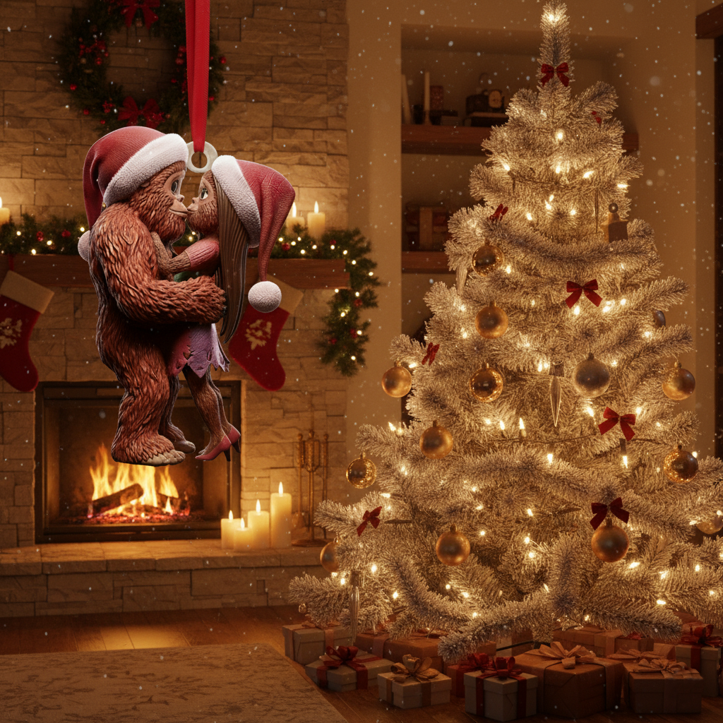 Bigfoot Lovers – Personalized Funny Holiday Ornament