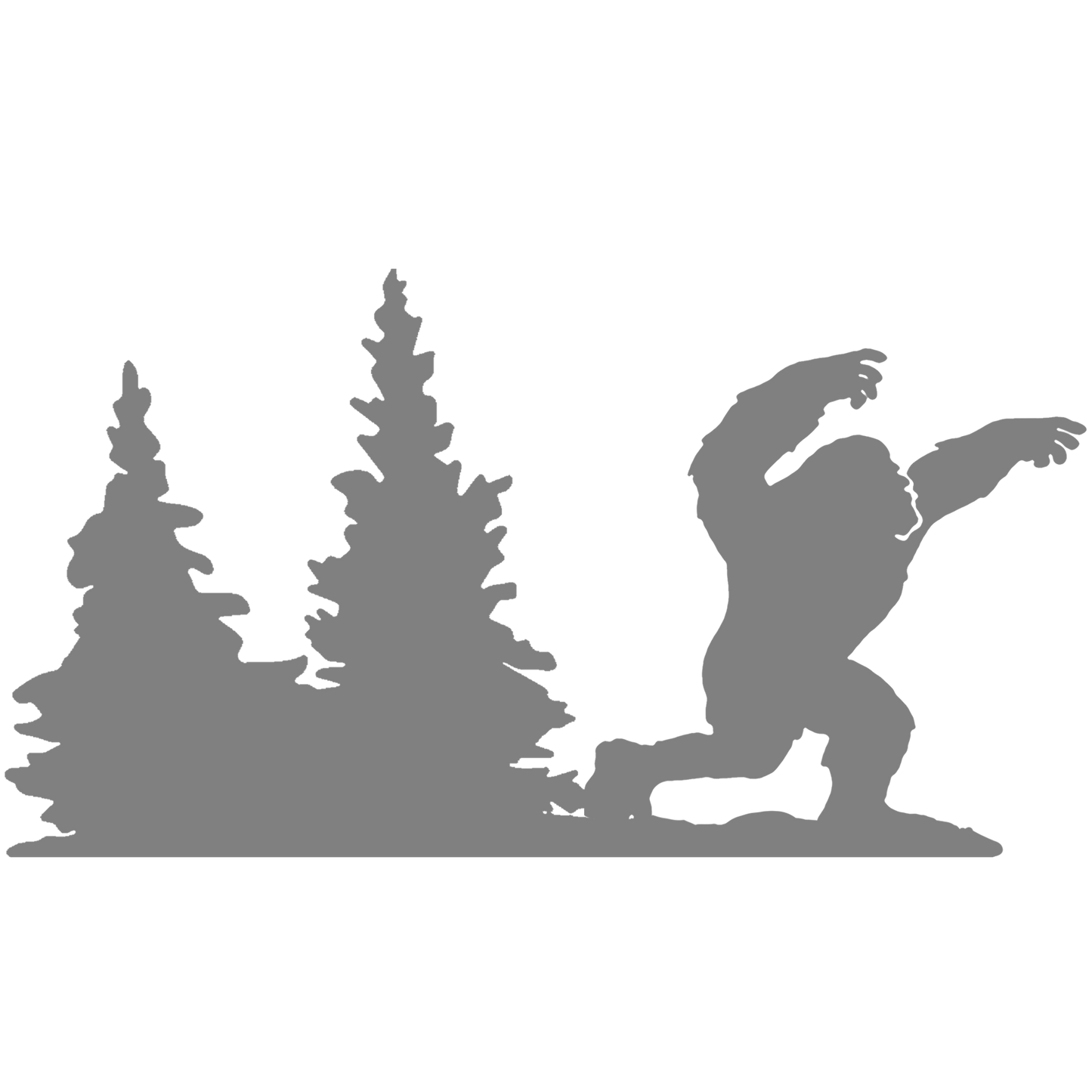 Bigfoot Windshield Sticker
