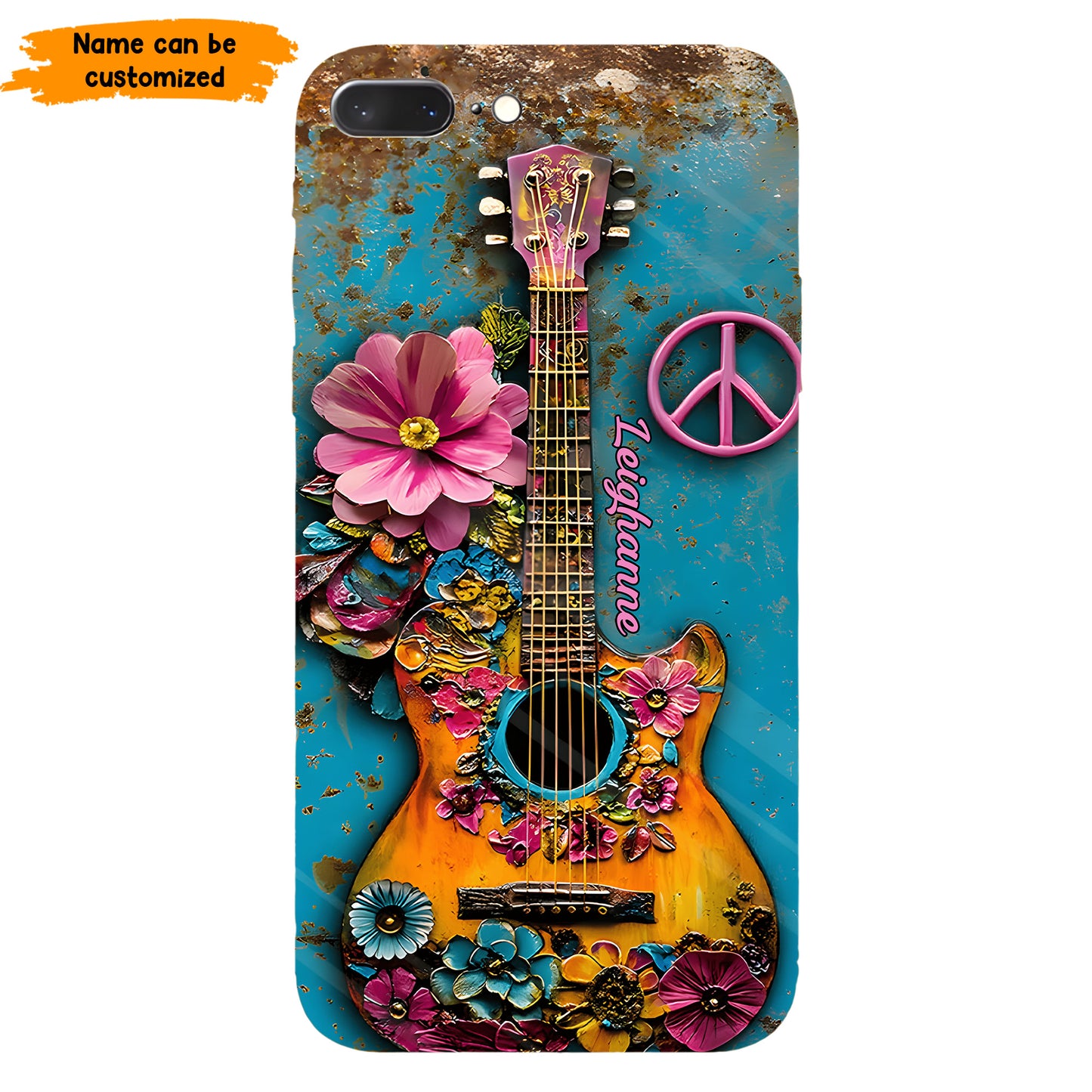 Hippie Guitar Soul - Personalized Hippie Phone Case