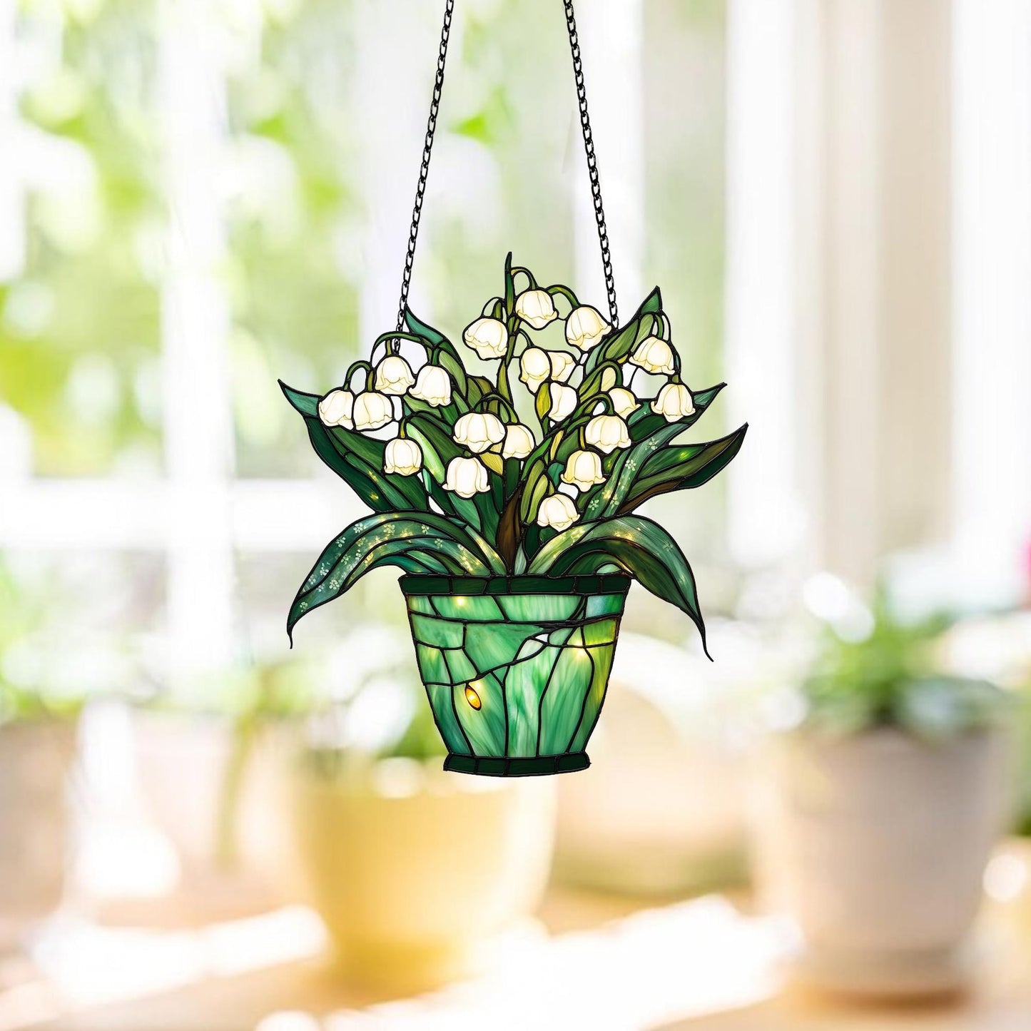 Lily of valley Acrylic Window Hanging Decoration 2