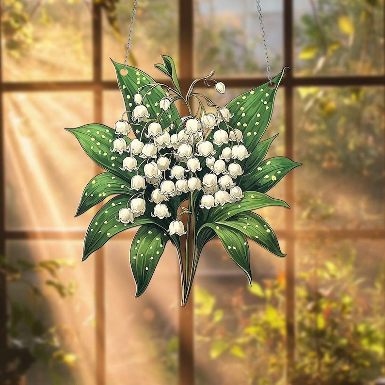 Lily of valley Acrylic Window Hanging Decoration