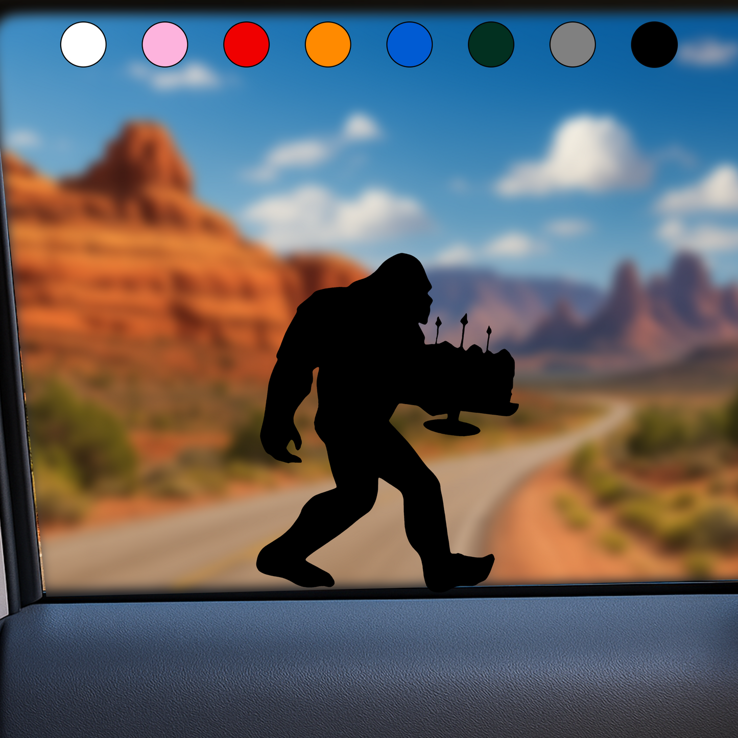 Bigfoot Birthday Stickers