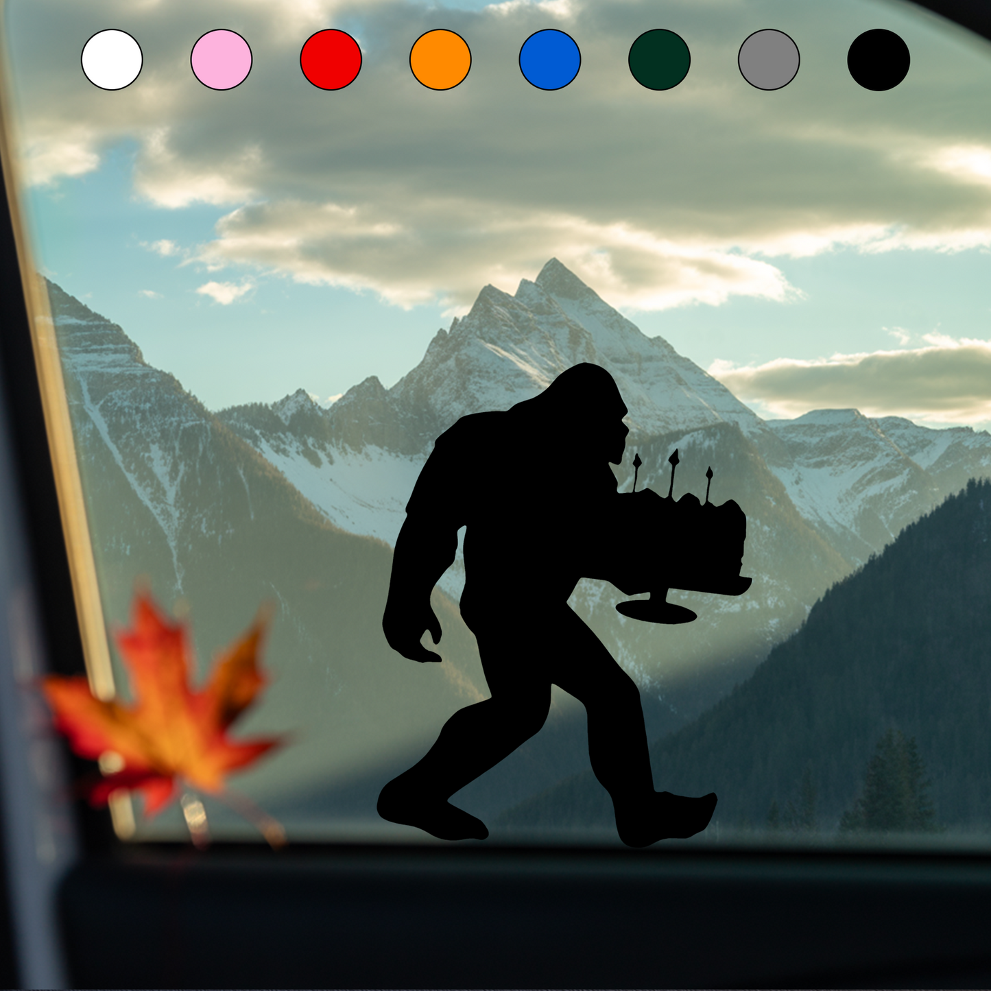 Bigfoot Birthday Stickers