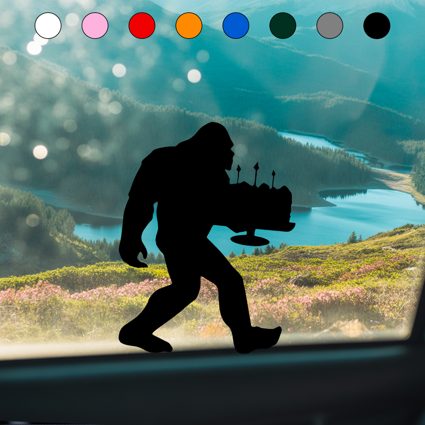 Bigfoot Birthday Stickers