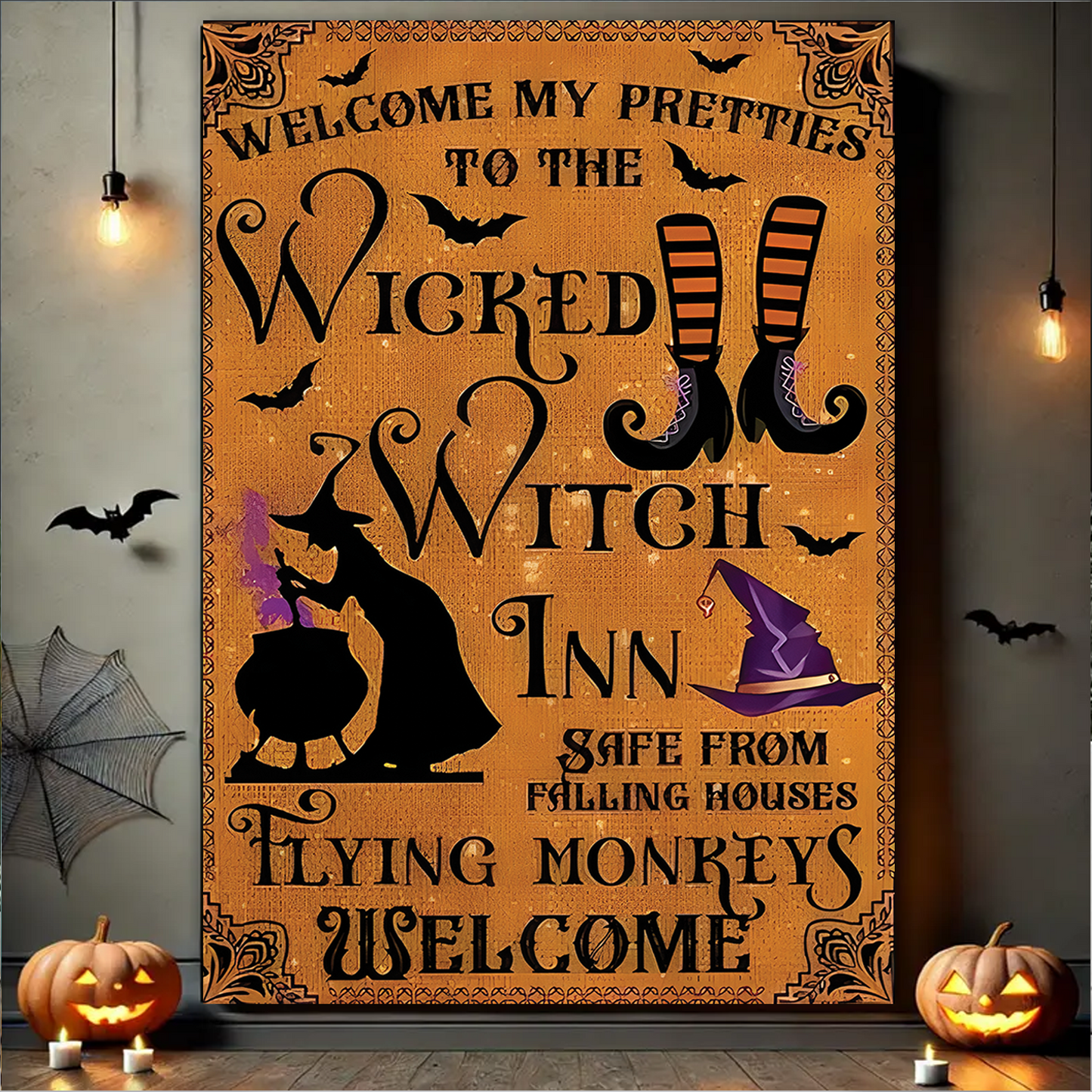 Welcome My Pretties To The Wicked - Witch Canva & Poster