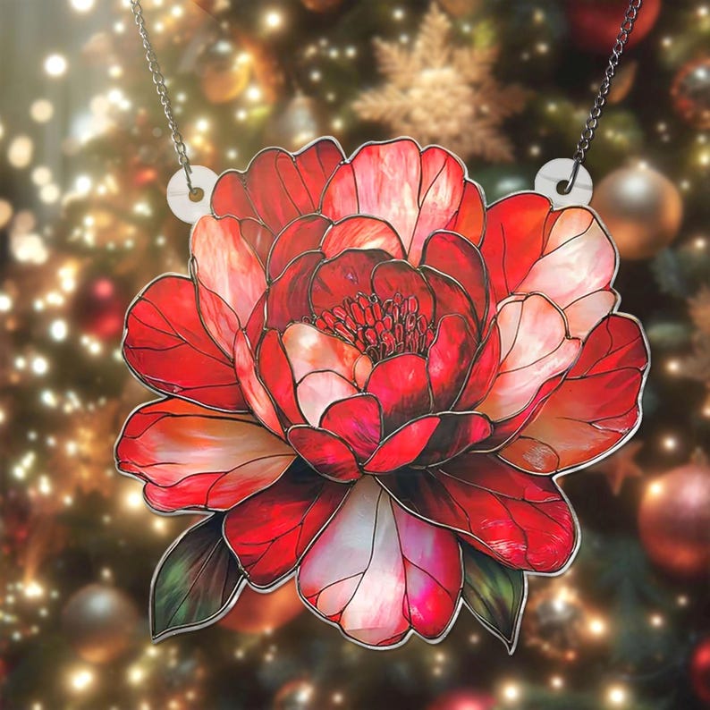 Peony Hanging Acrylic Window