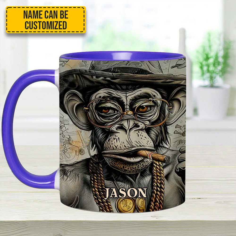 VINTAGE GORILLA - Personalized Gorilla Accent Mug