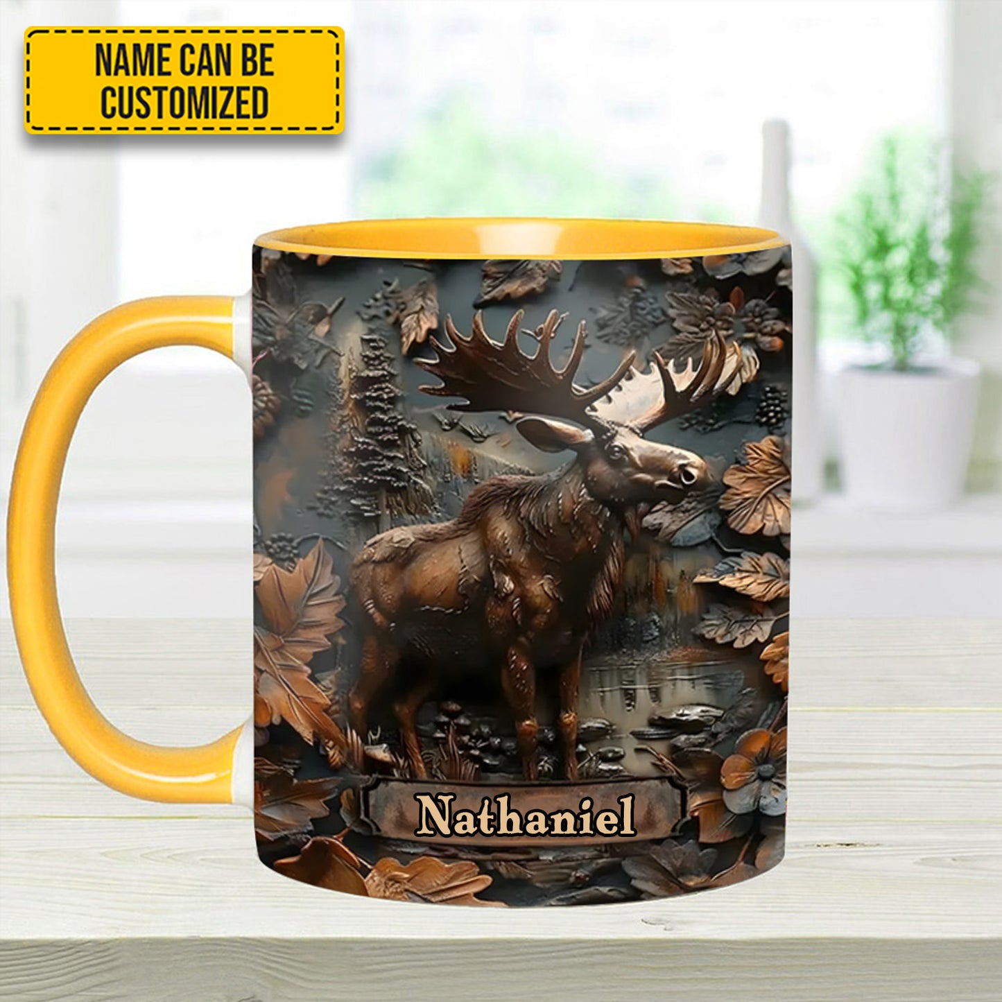 Moose Wilderness – Personalized Hunting Accent Mug