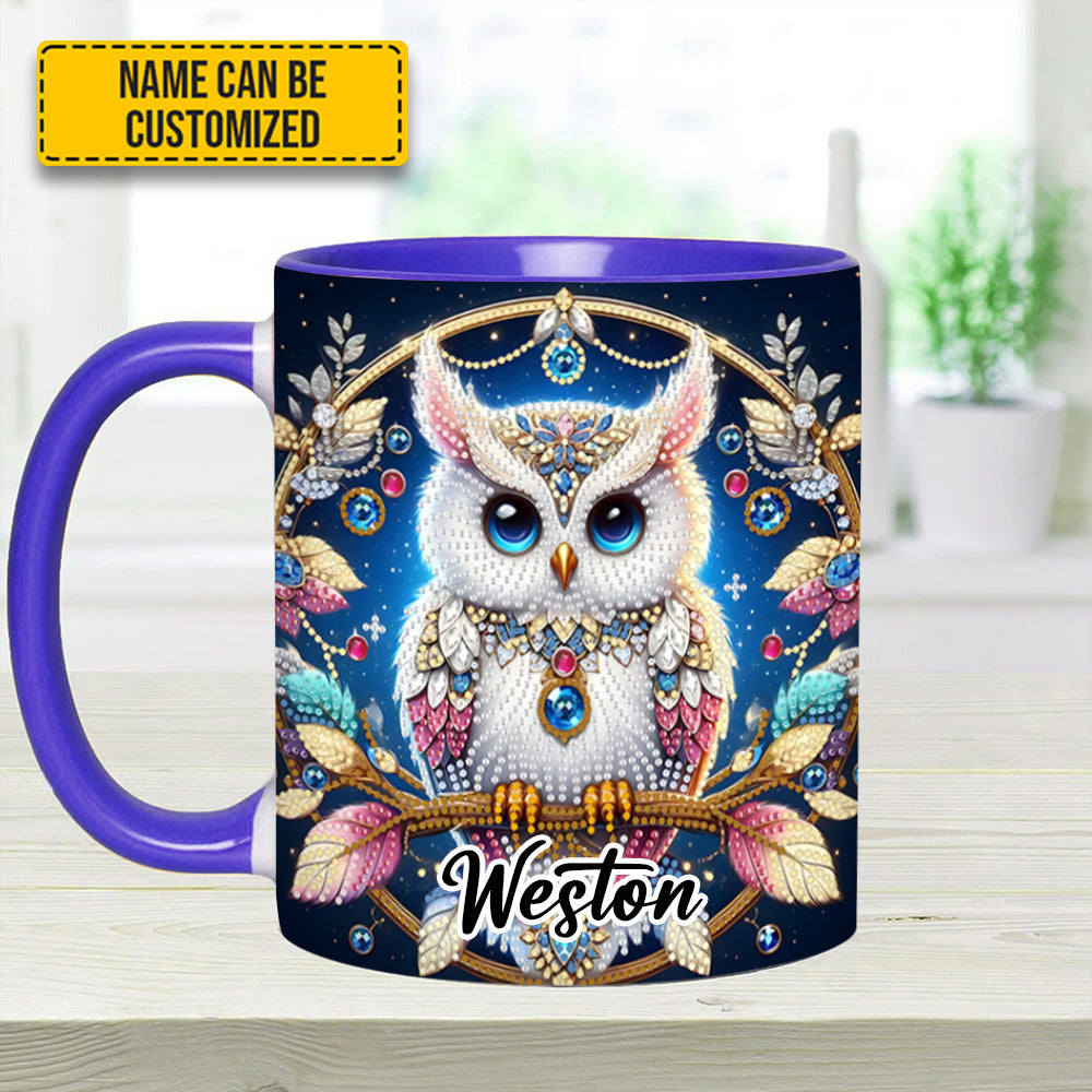 Spring and Summer Tree Owl - Personalized Owl Accent Mug
