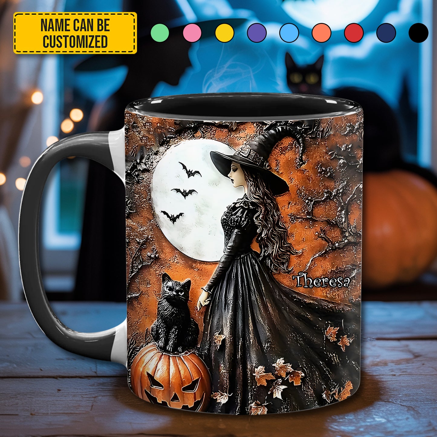 Halloween Witch - Personalized Witch Accent Mug