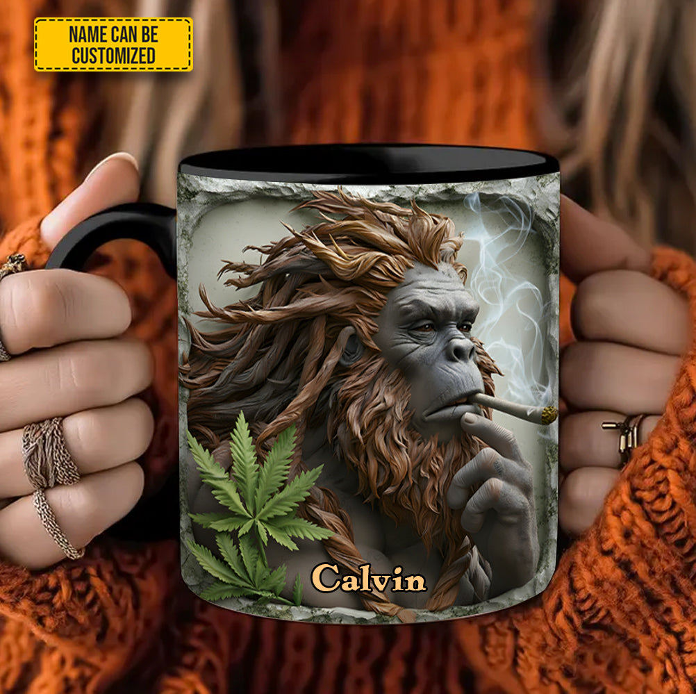 High in the Wild – Personalized Bigfoot Accent Mug