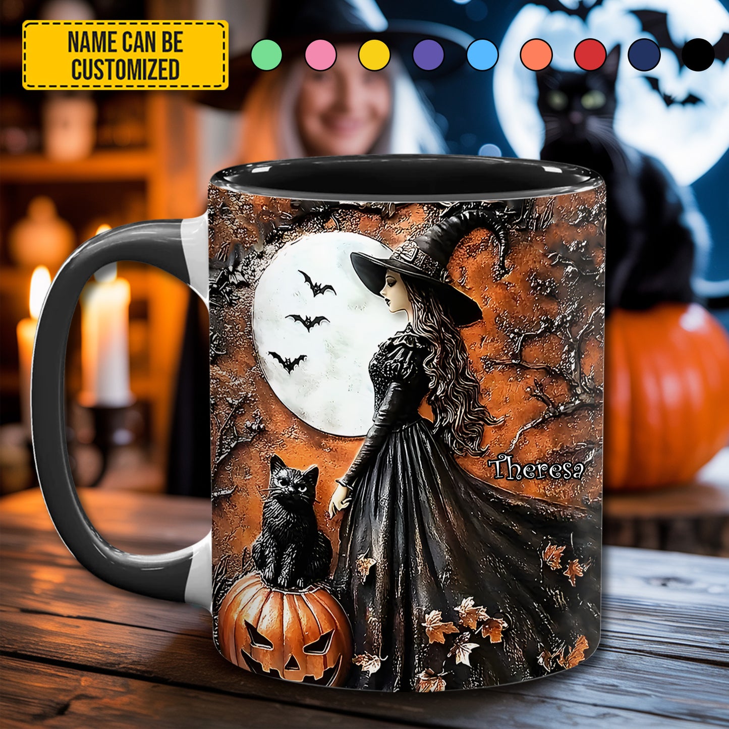 Halloween Witch - Personalized Witch Accent Mug