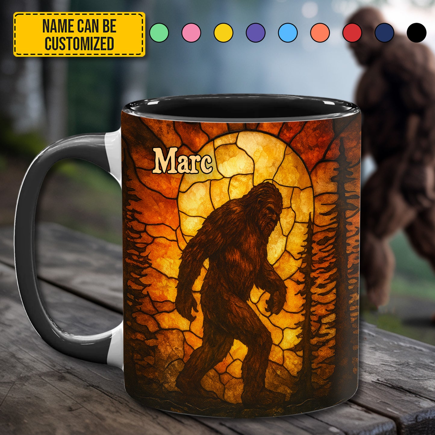Fall Legend – Personalized Bigfoot Accent Mug