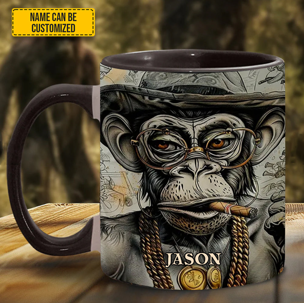 VINTAGE GORILLA - Personalized Gorilla Accent Mug