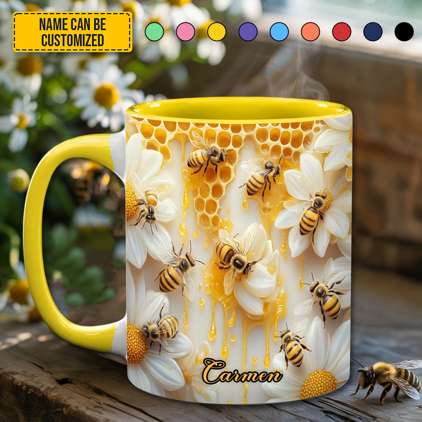 Sweet Bee - Personalized Bee Accent Mug