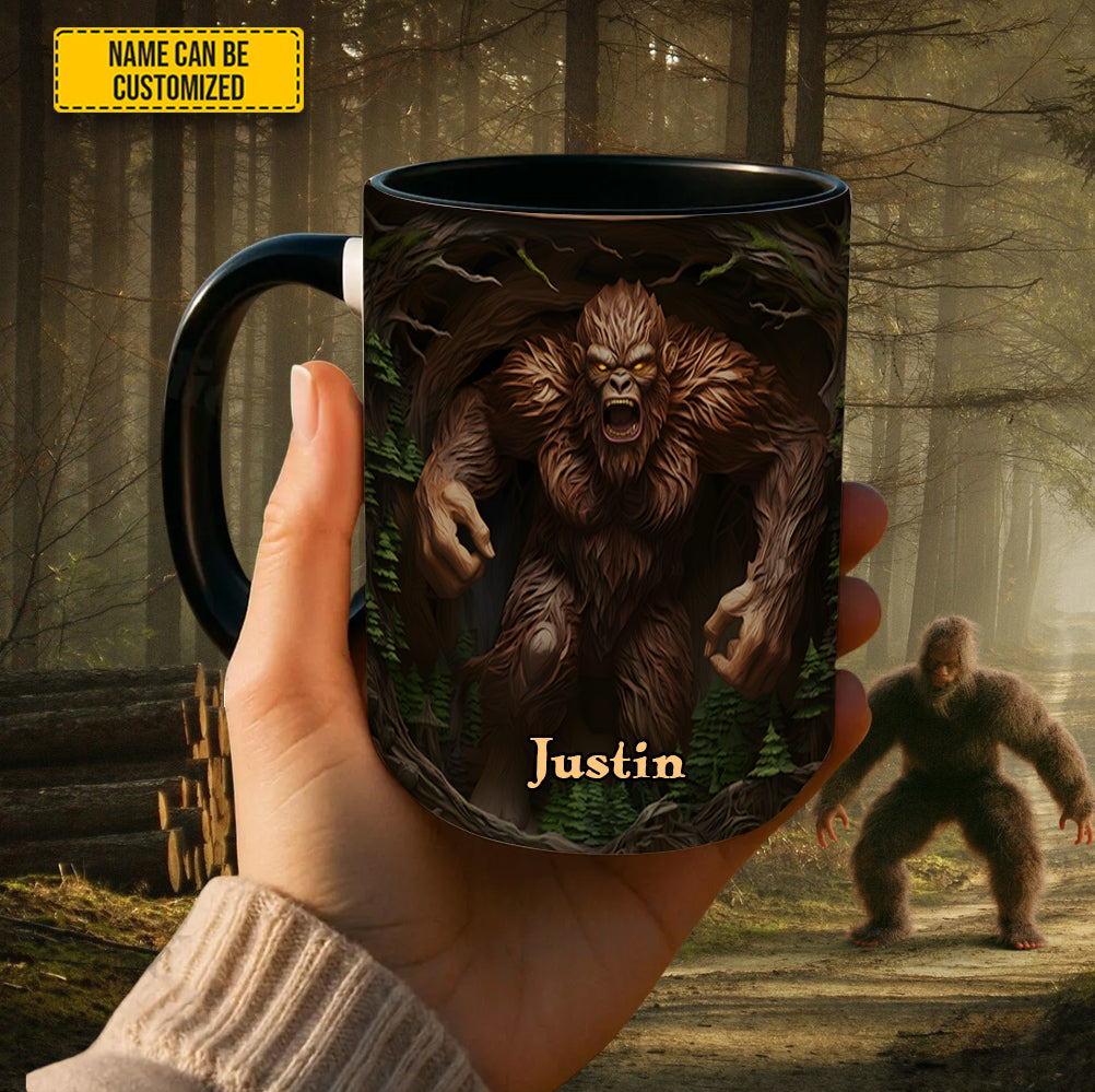 Not a Morning Squatch - Personalized Bigfoot Accent Mug