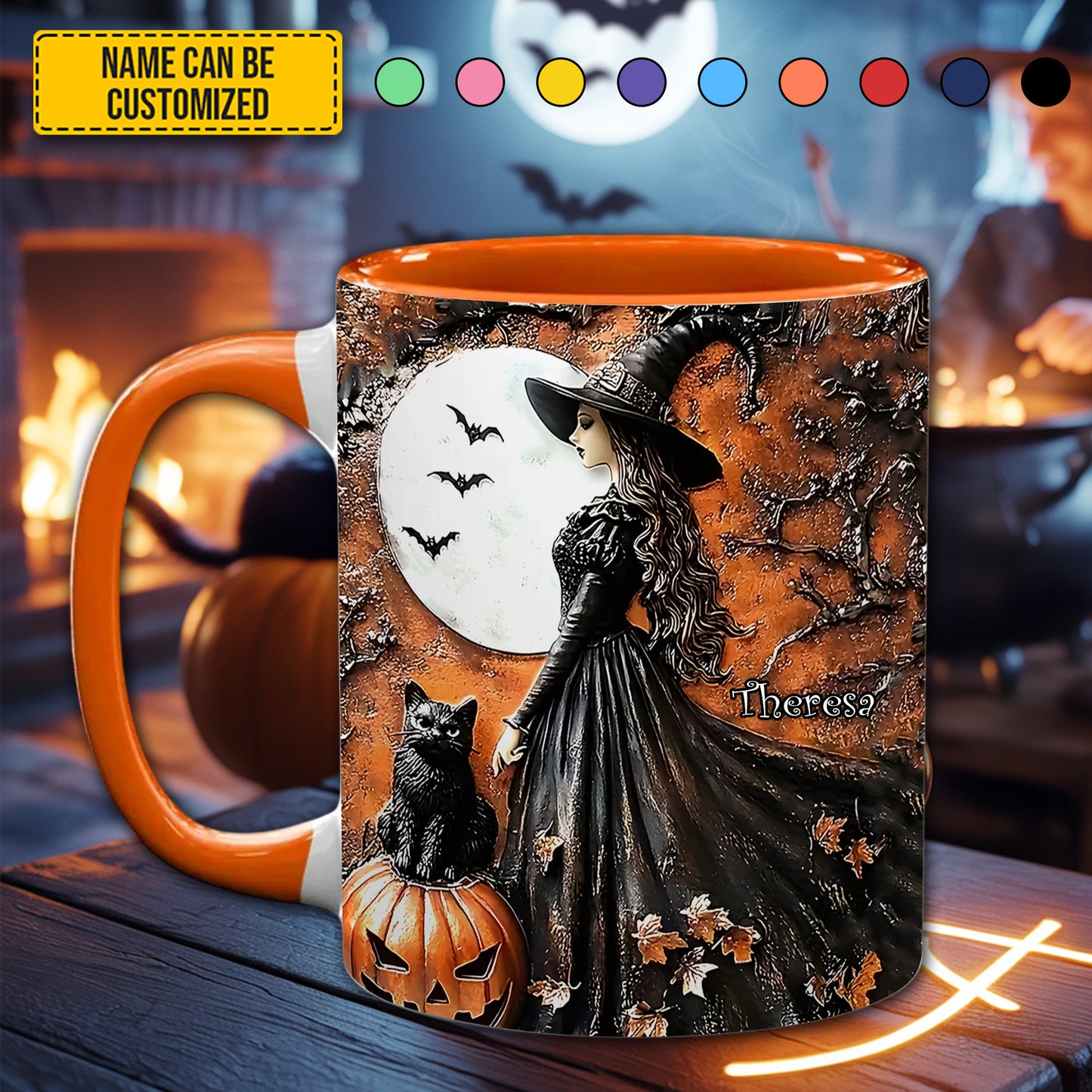 Halloween Witch - Personalized Witch Accent Mug