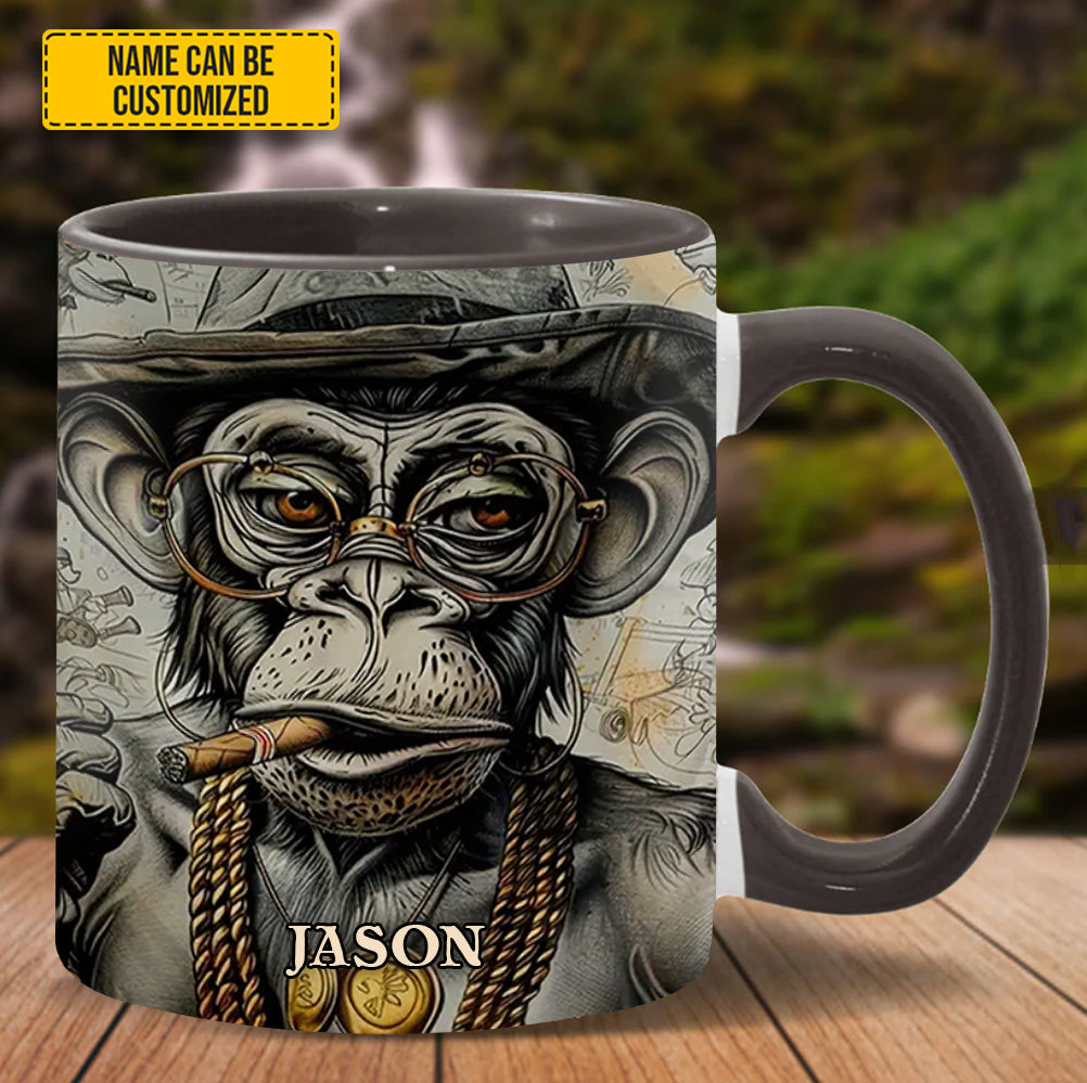 VINTAGE GORILLA - Personalized Gorilla Accent Mug