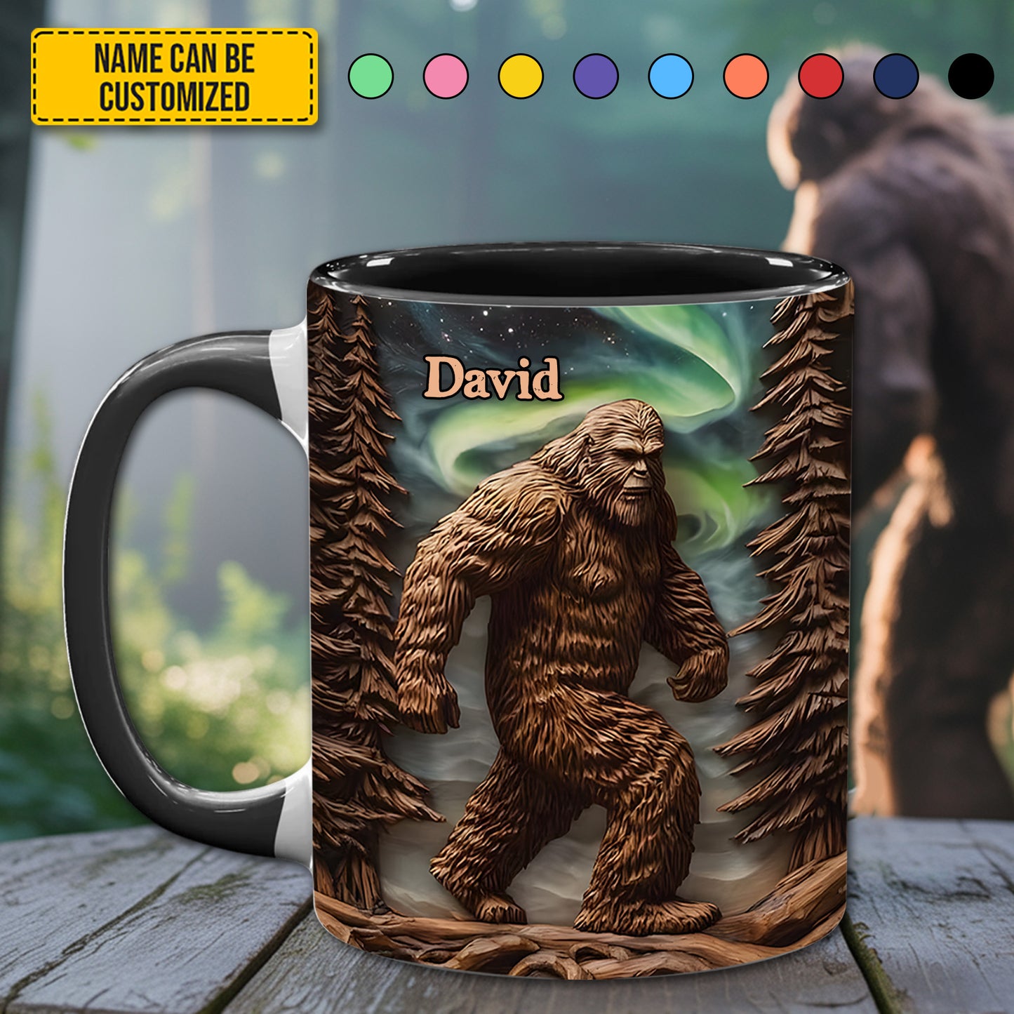 The Forest Legend – Personalized Bigfoot Accent Mug